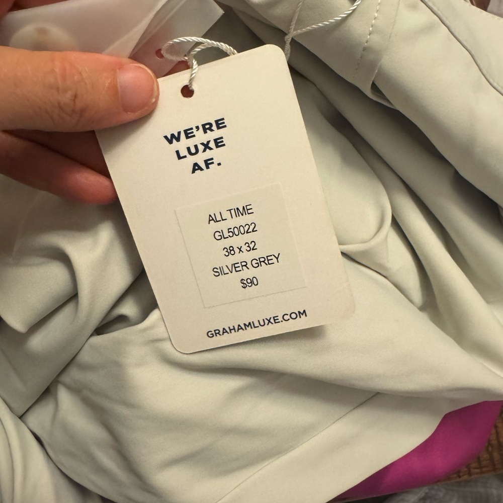 GL Men's Light Silver Grey Pants - Picture 5 of 9